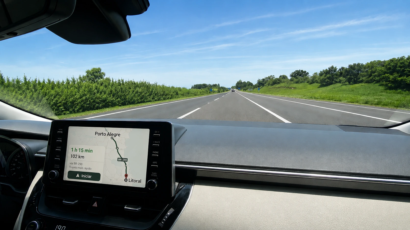 Estrada Free-Way em direção ao Litoral Norte Gaúcho